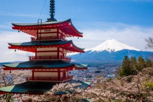 View of Mt Fuji, Japan